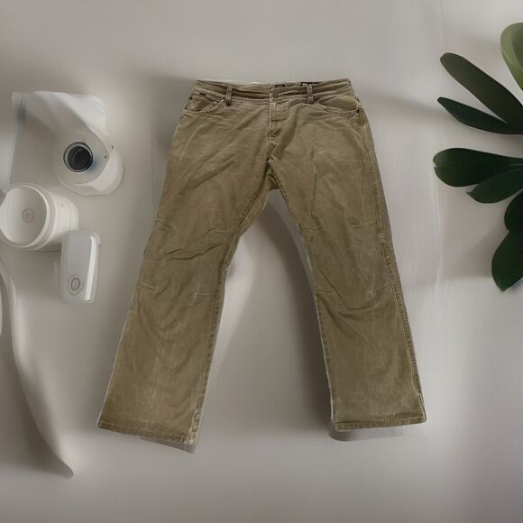 Kuhl Rydr Rider Pants‎ Men’s 40x32 Brown Vintage Patina Dye Outdoor Workwear - Picture 1 of 14